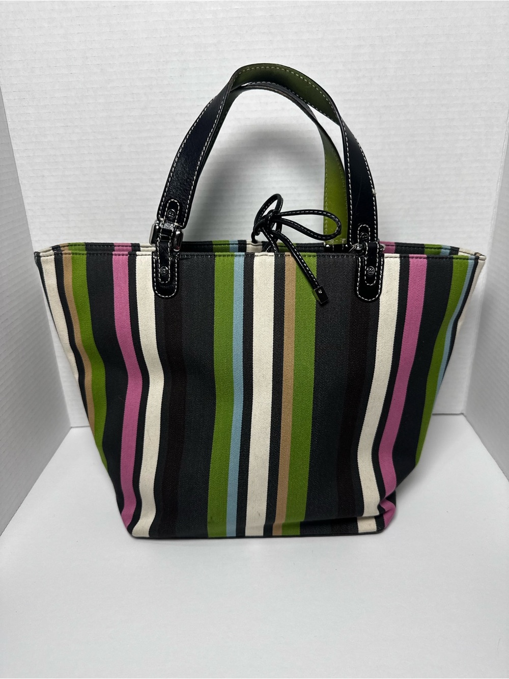 Kate Spade New York Striped Canvas Tote Bag